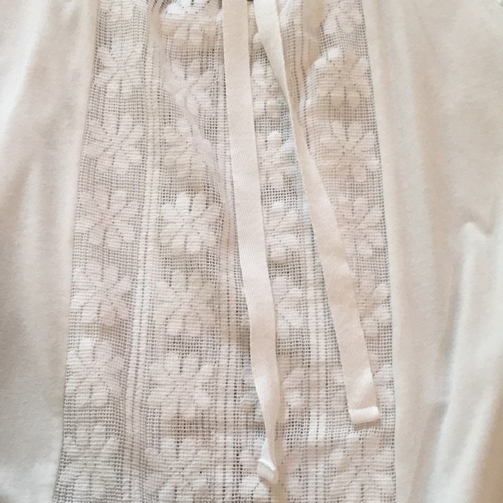Prana Jana Floral Lace Top Short Sleeve - Picture 7 of 10